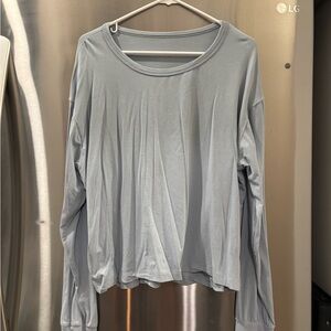Feat Sky Blue Long Sleeve Women's Top